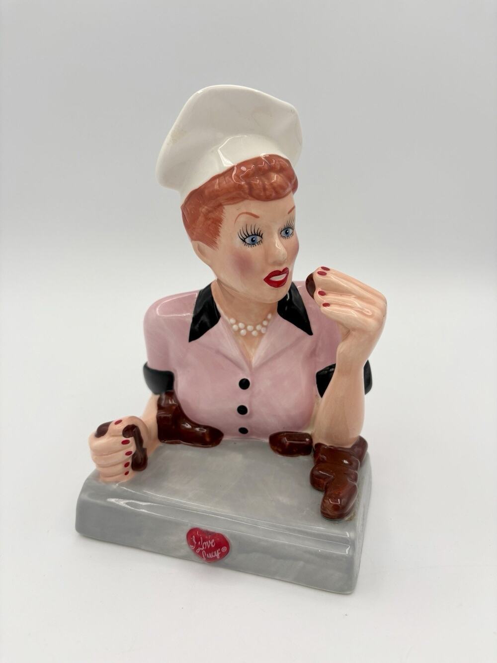 1996 I Love Lucy Chocolate Factory Small Sculpture Decor Collectible Lucille